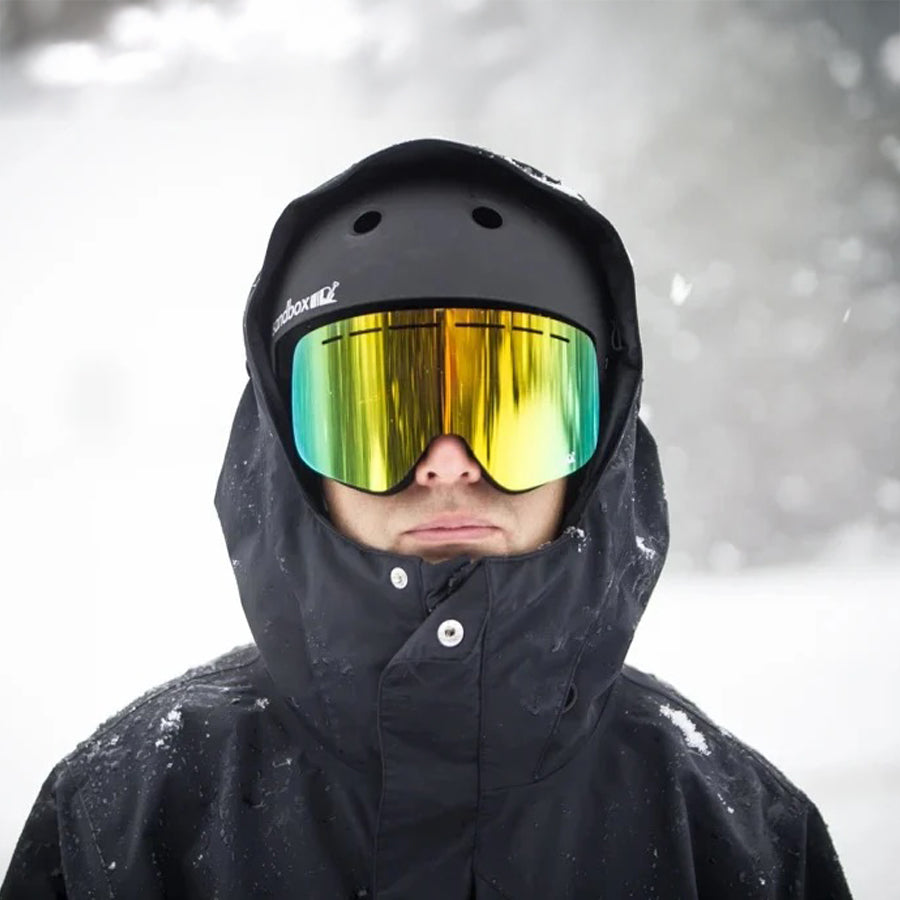 Sandbox Black Icon Snow Helmet