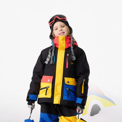 Vector Colorcube Fleece Adjustable Ski Suit - Children's