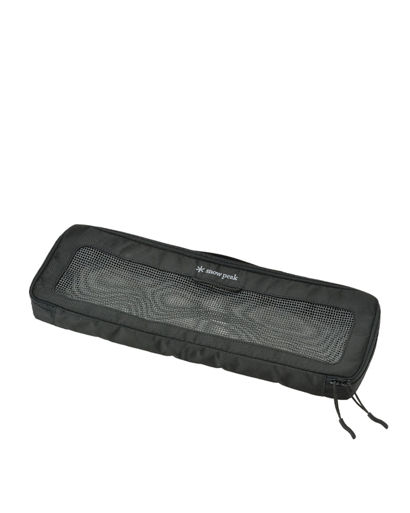 Snow Peak Kitchen Mesh Case L BG-030R black nylon camp kitchen organizer