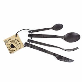Kupilka Cutlery Set 4-Piece (Fork, Knife, Spoon, Teaspoon) – Black