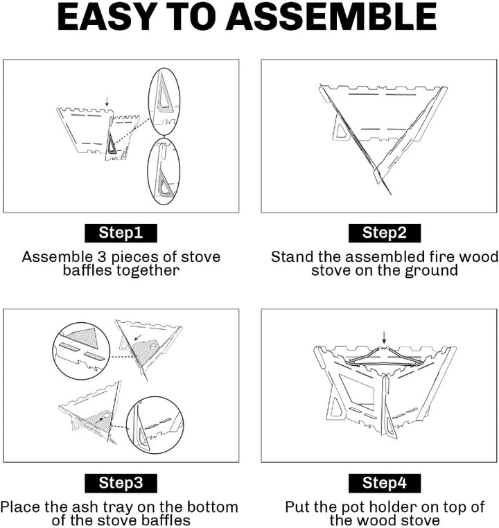 Fire Maple Maverick Wood Stove(3 Panels)