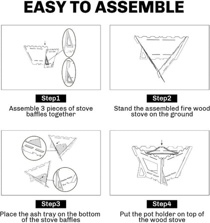 Fire Maple Maverick Wood Stove(3 Panels)