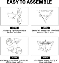 Fire Maple Maverick Wood Stove(3 Panels)