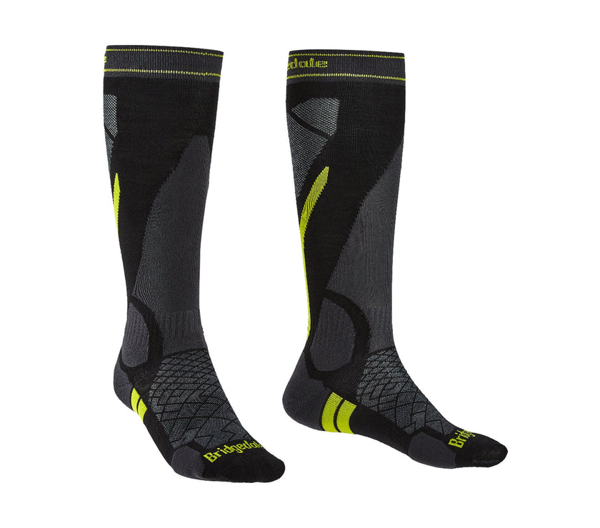 Bridgedale Lightweight Merino Endurance Over Calf Black/Grey - Men's
