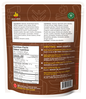 Good To-Go Mexican Quinoa Bowl nutrition facts