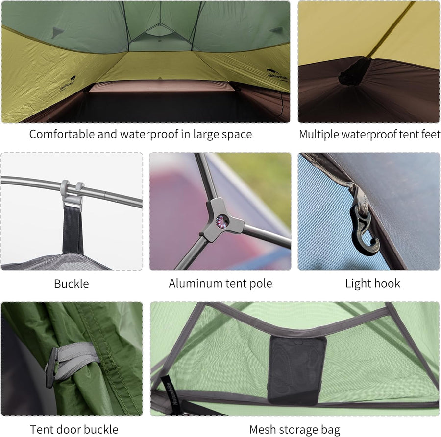 Naturehike Cloud Up™ Base 3-Person Ultralight Backpacking Tent (2026)