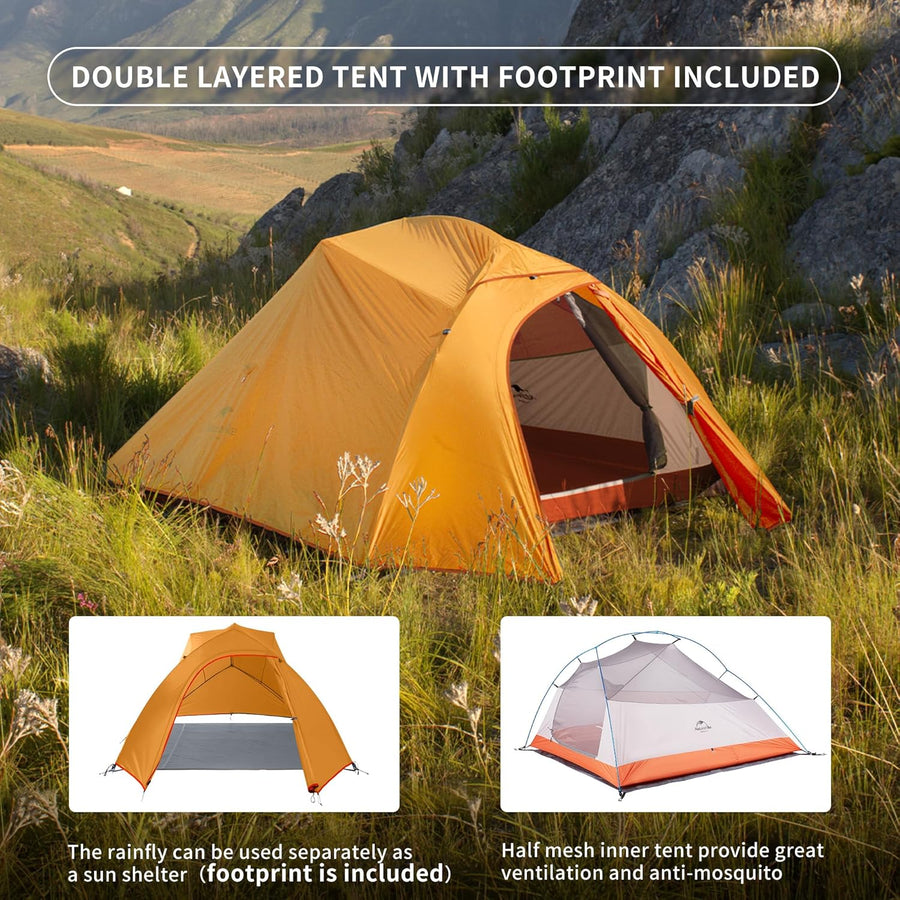 Naturehike Cloud Up™ Base 3-Person Ultralight Backpacking Tent (2026)