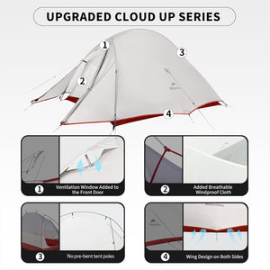 Naturehike Cloud Up™ Pro 2-Person Ultralight Backpacking Tent (2026)