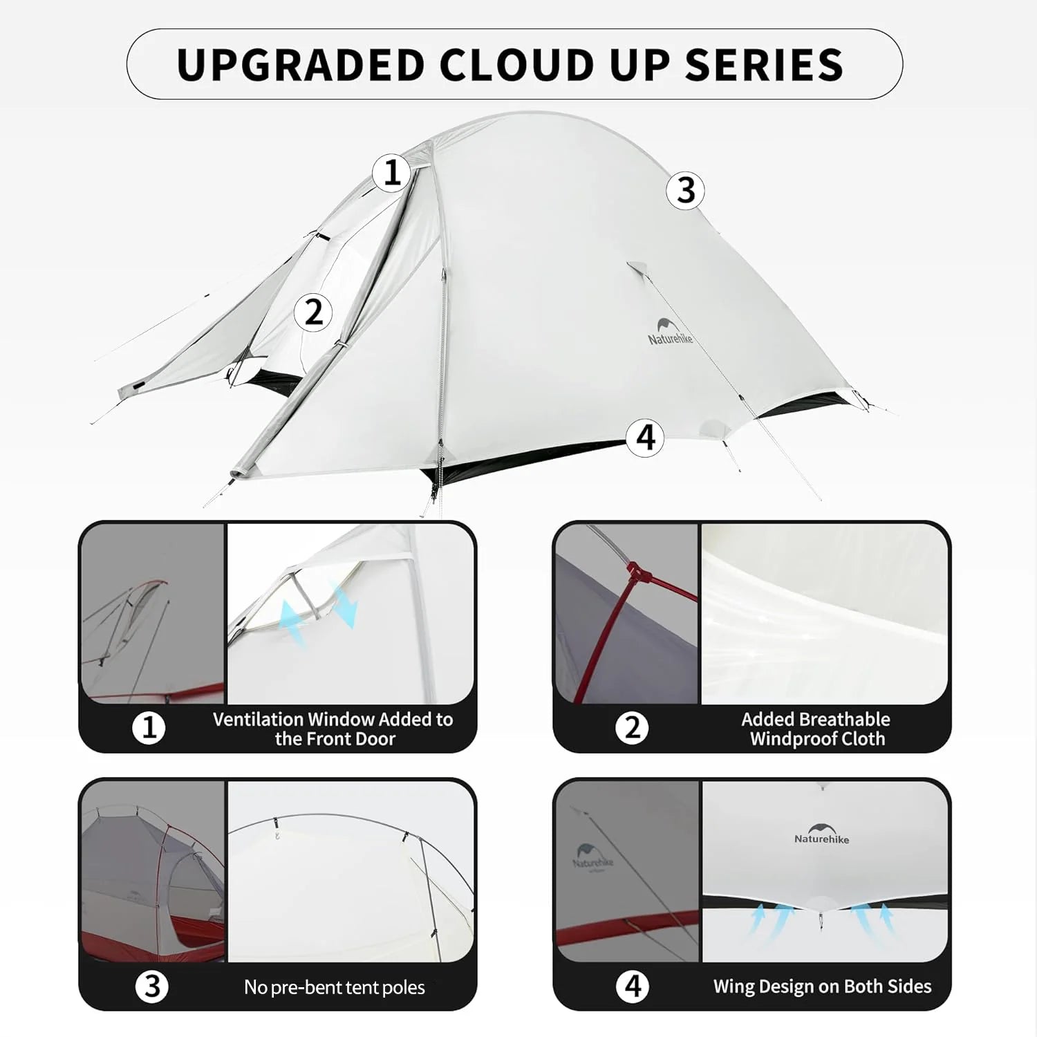 Naturehike Cloud Up™ UL 1-Person Ultralight Backpacking Tent 2026