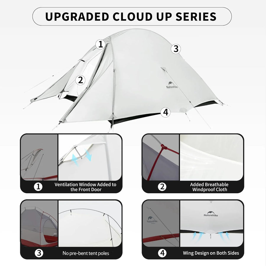 Naturehike Cloud Up™ UL 1-Person Ultralight Backpacking Tent (2026)