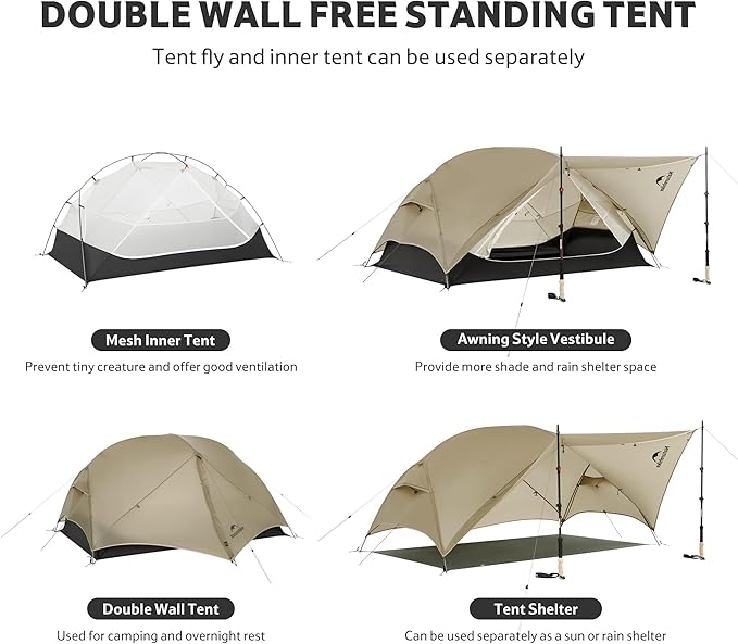Naturehike Mongar™ UL 2-Person Ultralight Backpacking Tent (2026)