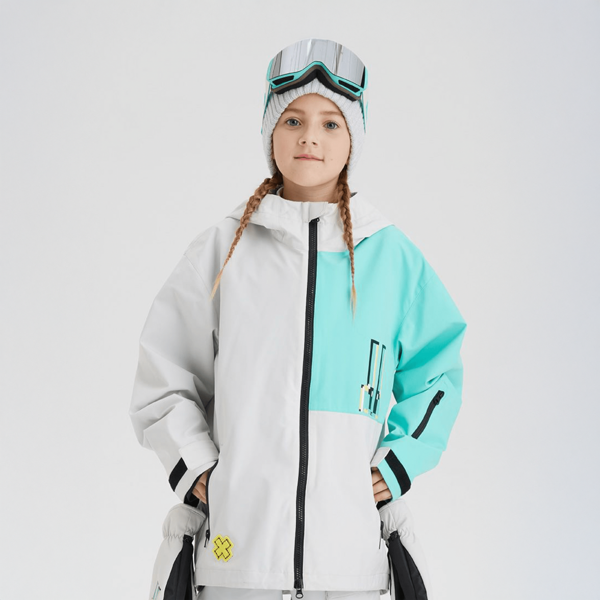 Nobaday Grom White Snow Jacket - Kids