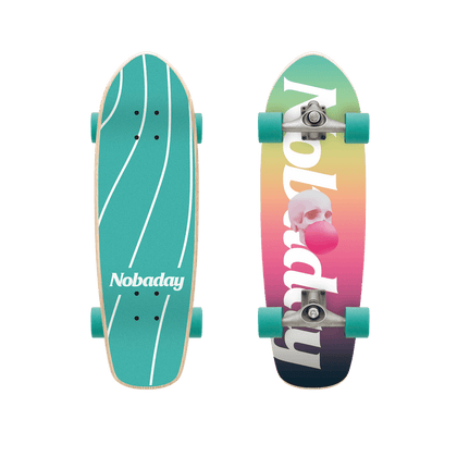 Nobaday 30 Inch Surf Skateboard - Shaka Bubo