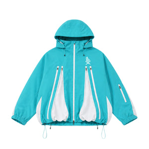 YEYEPOP Ghost Octopus 3L Insulated Snow Jacket & Pants Set - Unisex — Ice Teal