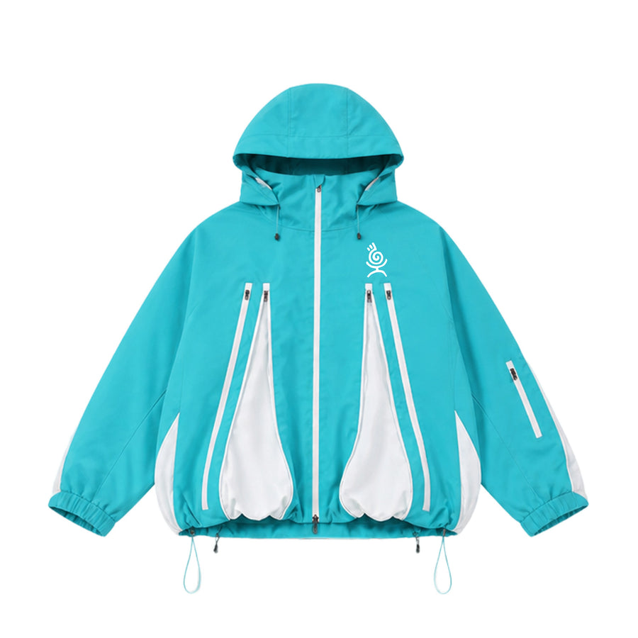 YEYEPOP Ghost Octopus 3L Insulated Snow Jacket & Pants Set - Unisex — Ice Teal