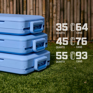 Coleman Snap 'N Go 45-Quart Collapsible Hard Cooler - Sapphire (view 7 of 8)