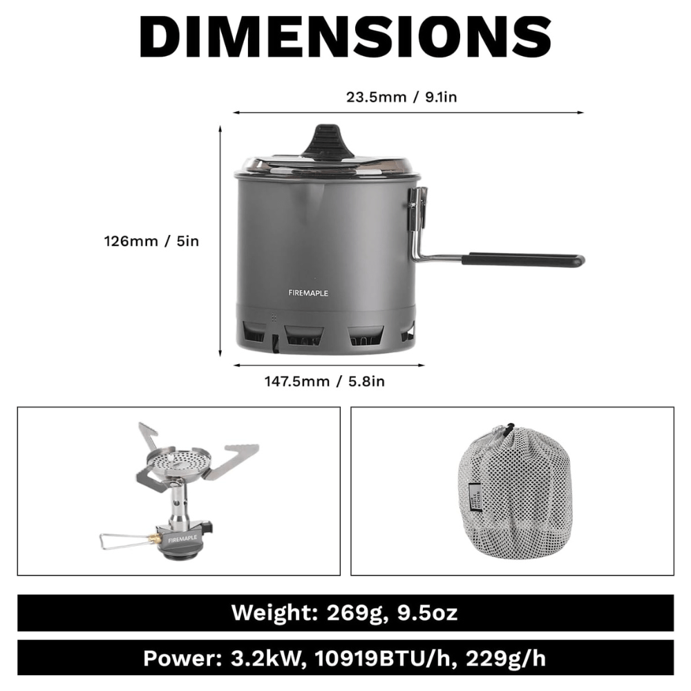 Fire Maple Petrel Ultralight Cooking Set-750ml 2026