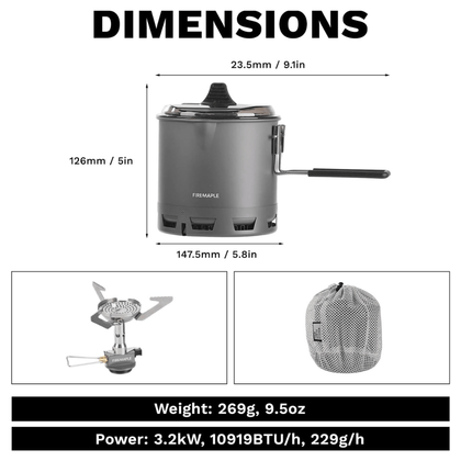 Fire Maple Petrel Ultralight Cooking Set-750ml 2026