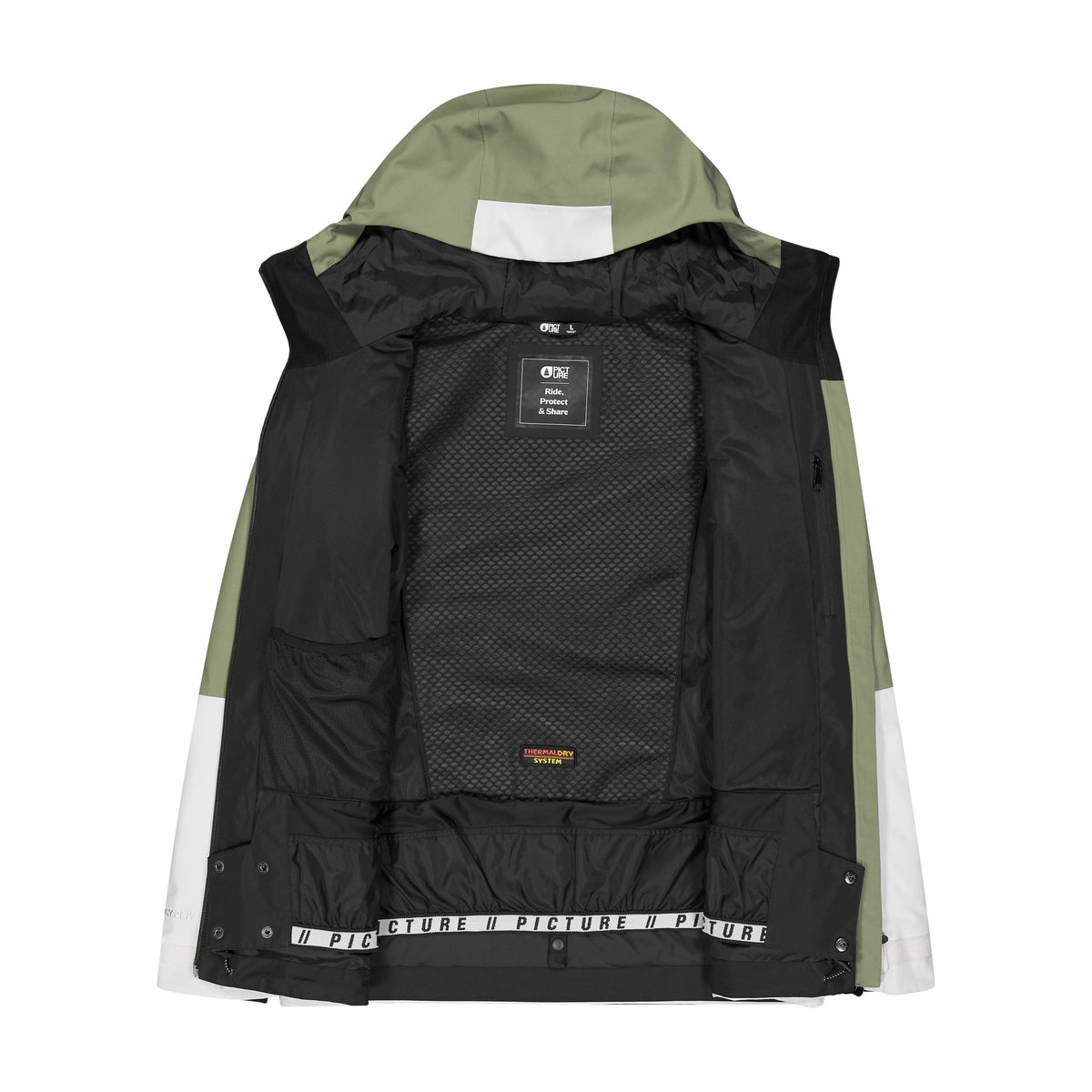 Picture Object Ski Jacket - Men's - Vapor Grey, open