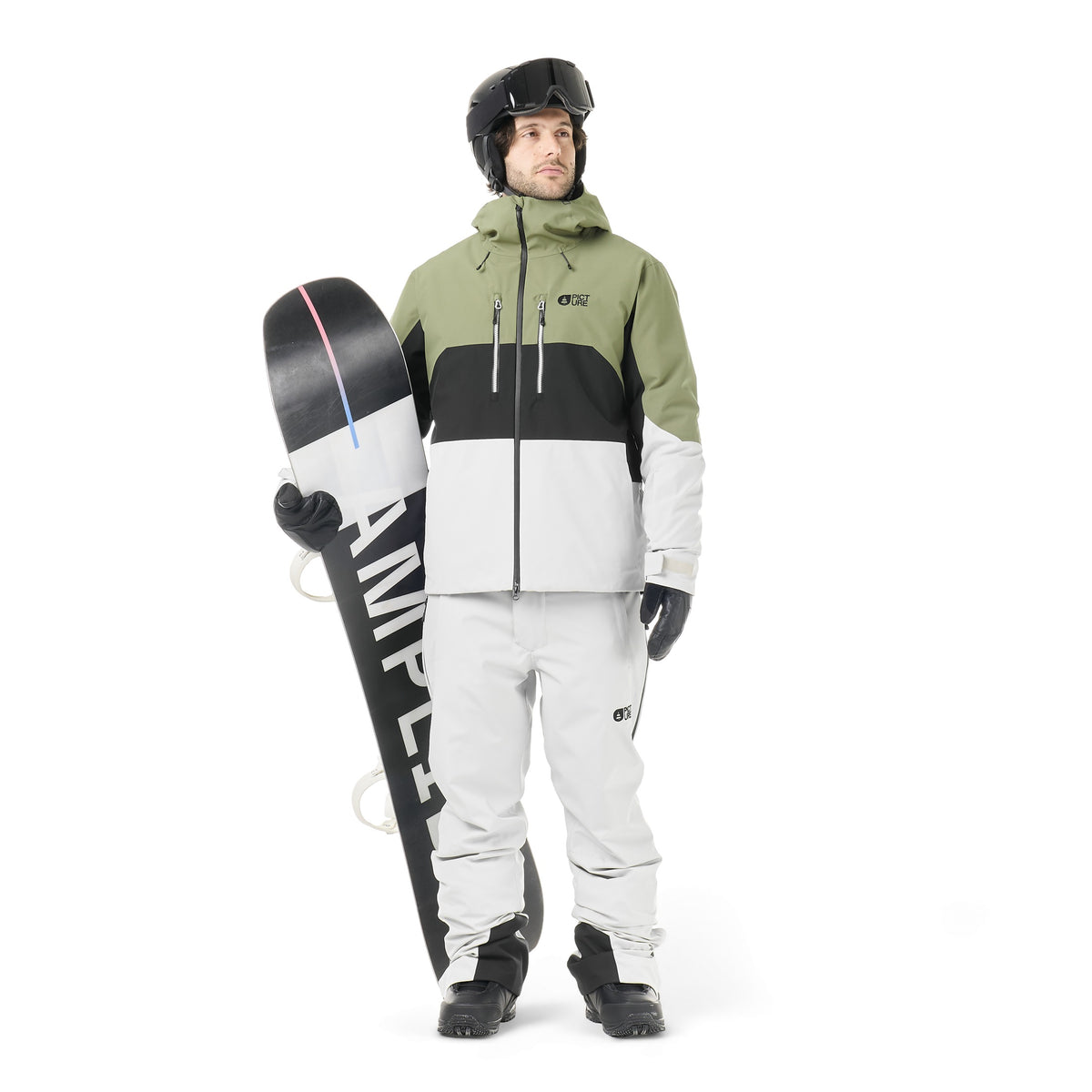Picture Object Ski Jacket - Men's - Vapor Grey, on model