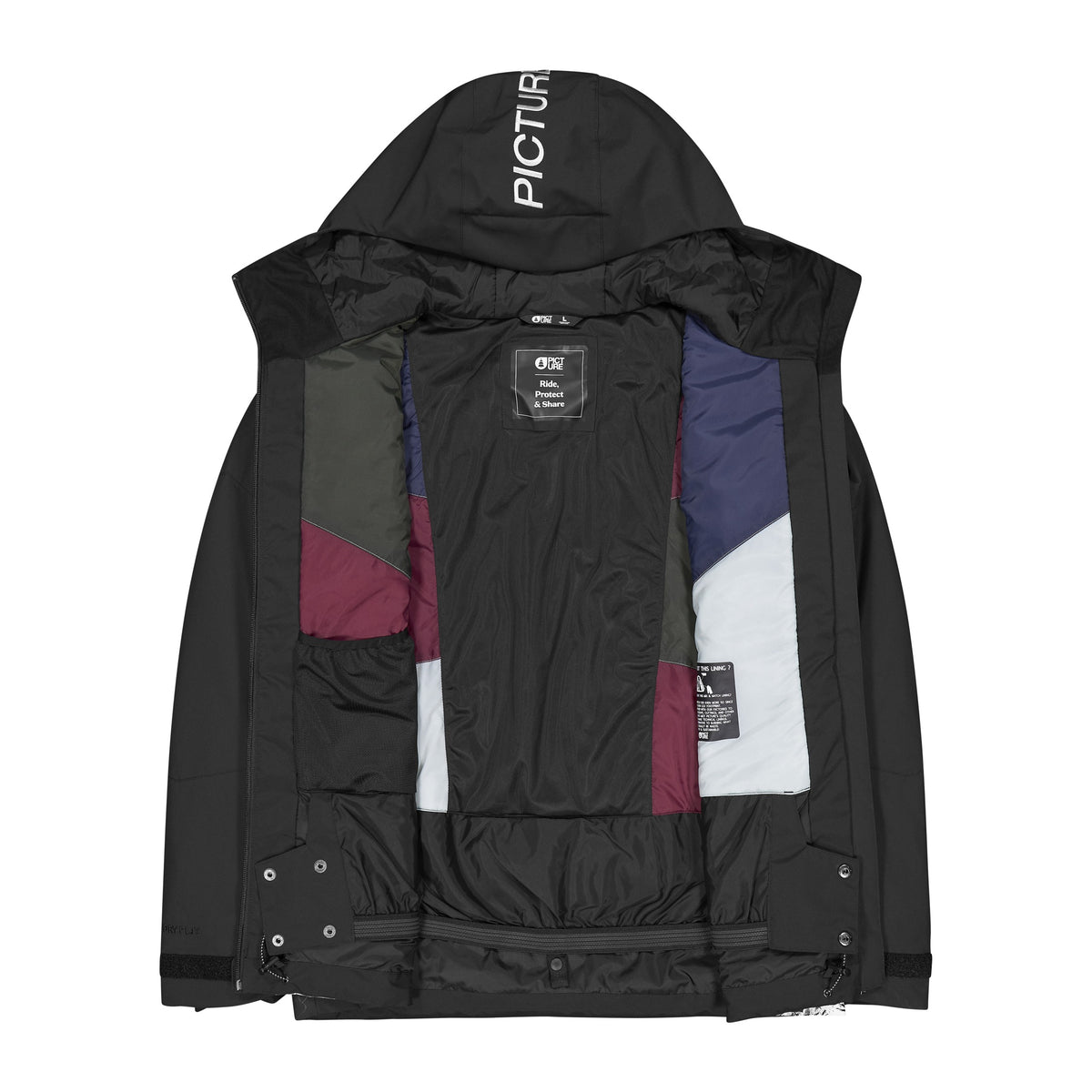 Picture Nitric Ski Jacket - Men's - Ridding Spot Print, open