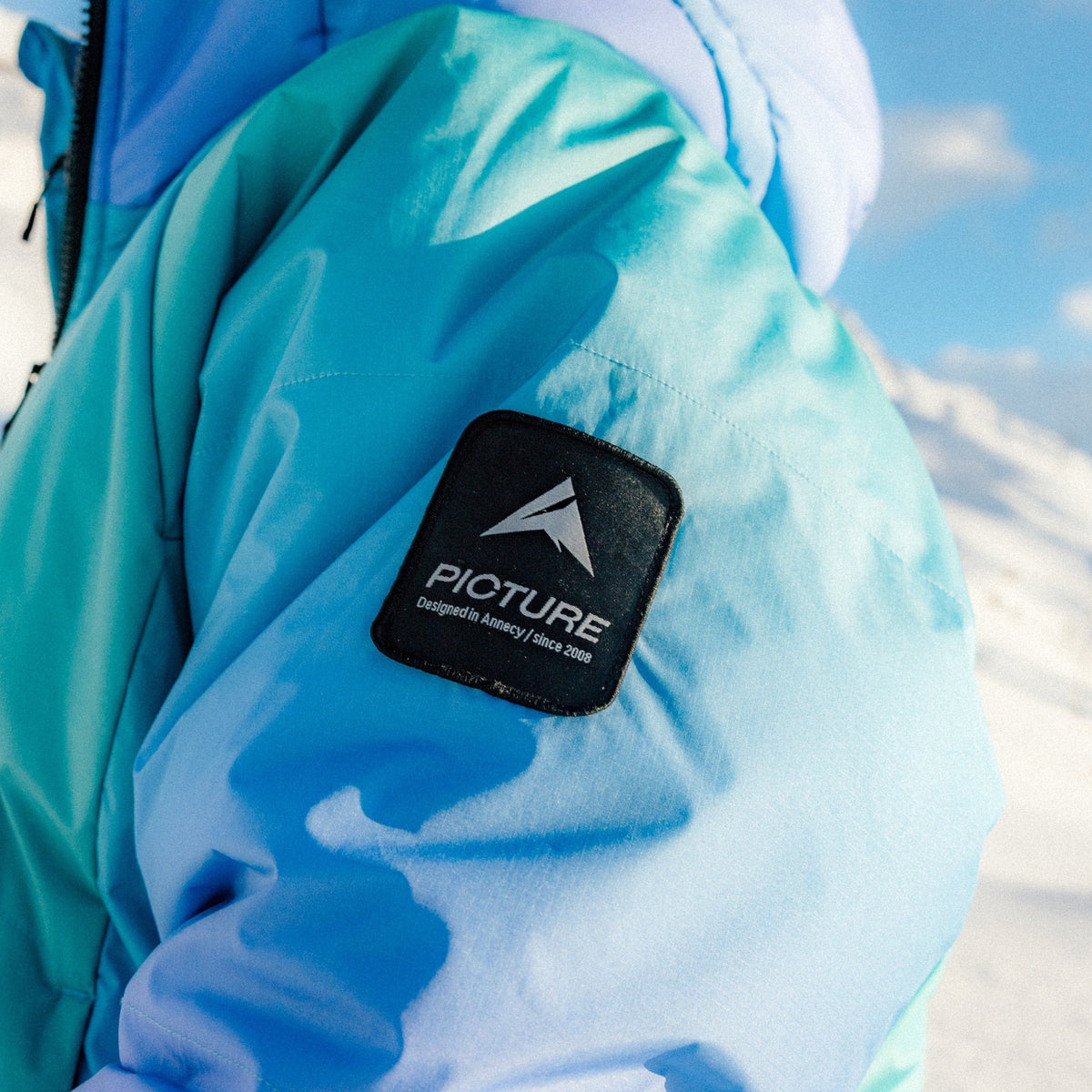 Picture Puffer GRDT Jacket - Men's - Frozen Gradient Print, detail