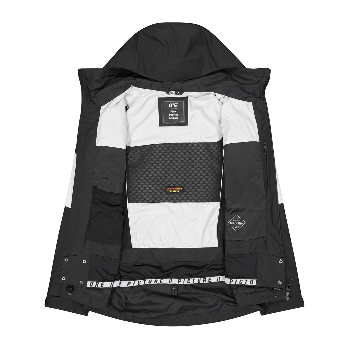 Picture Merassen GORE-TEX Ski Jacket - Men's - Black, open
