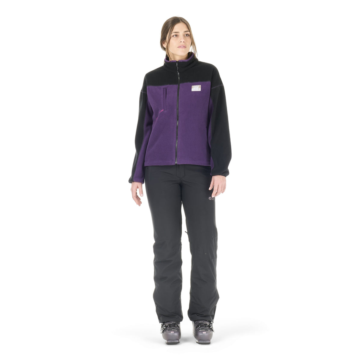 Picture Arcca FZ Fleece - Women's - Grape Royal, on model