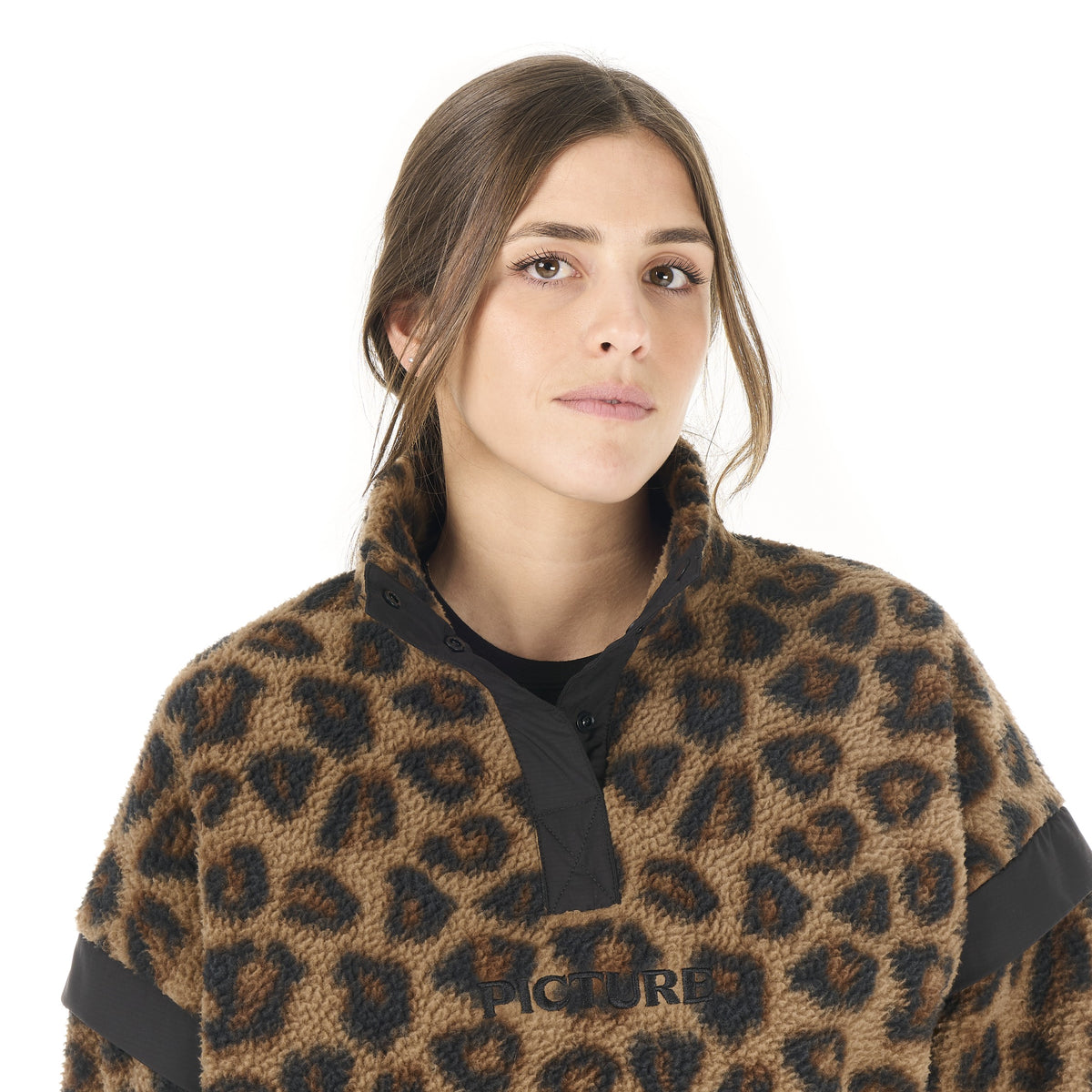 Picture Velora Printed 1/4 Fleece - Women's - Wild Spot Print, detail