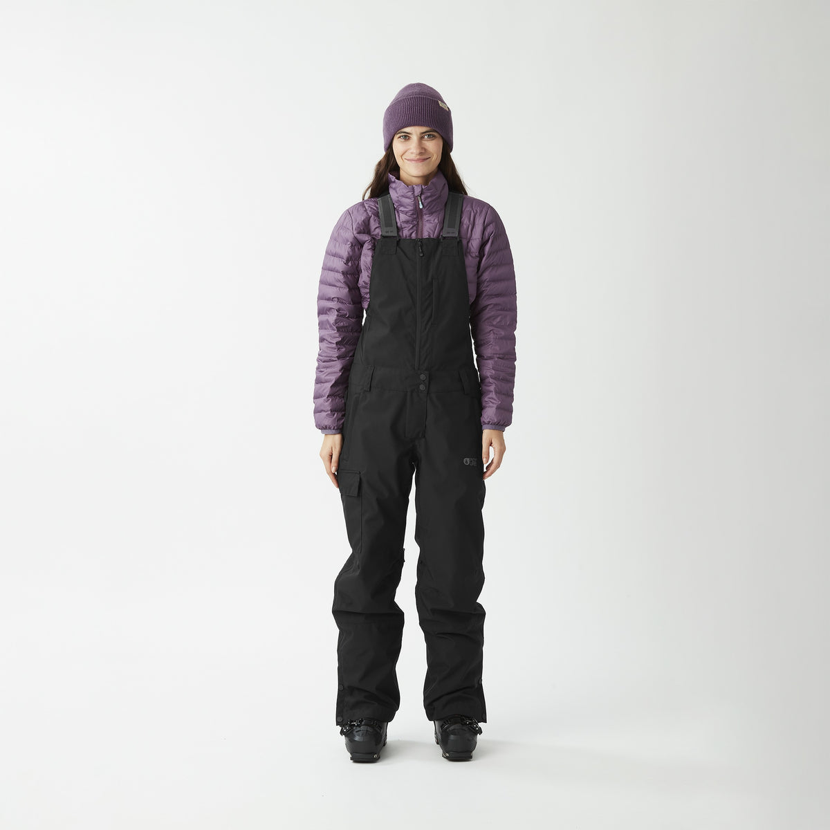 Picture Brita Bib Pants - Women's - Black, on model
