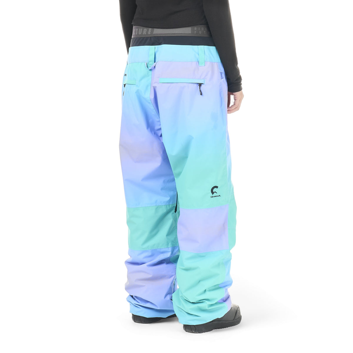 Picture Akna Gradient Ski Pants - Women's - Frozen Gradient Print, on model