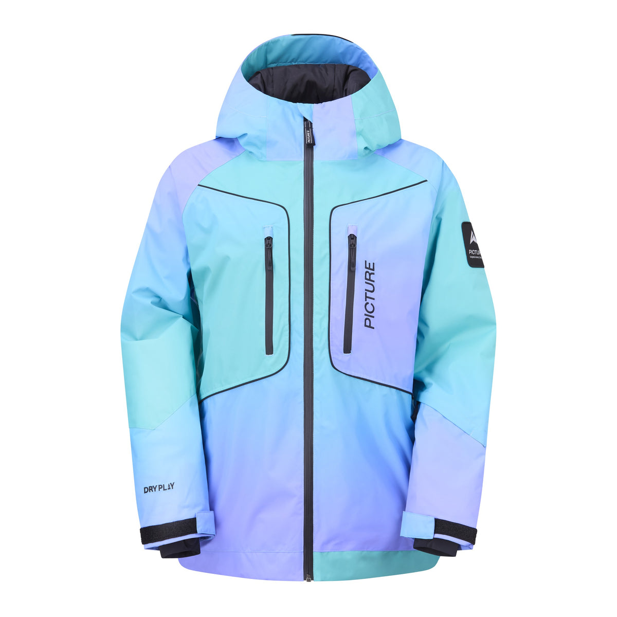 Picture Luma Gradient Ski Jacket - Women's - Frozen Gradient Print, front