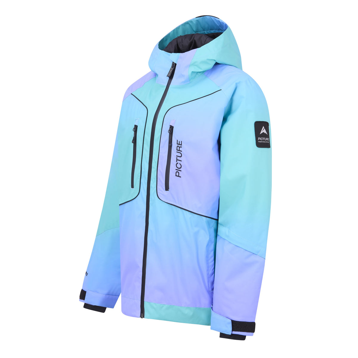 Picture Luma Gradient Ski Jacket - Women's - Frozen Gradient Print, side