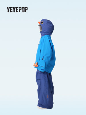 YEYEPOP Blue Pigeon 3L Insulated Snow Jacket & Pants - Unisex