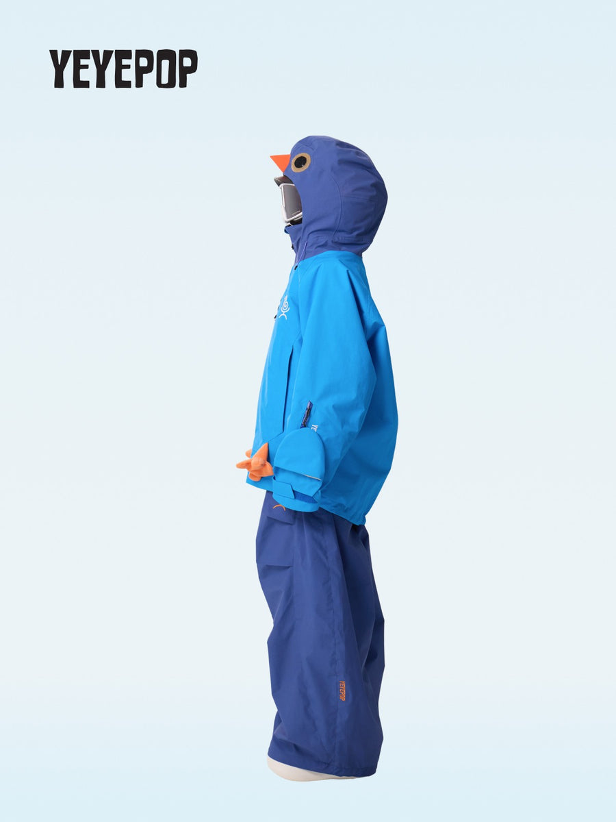 YEYEPOP Blue Pigeon 3L Insulated Snow Jacket & Pants - Unisex