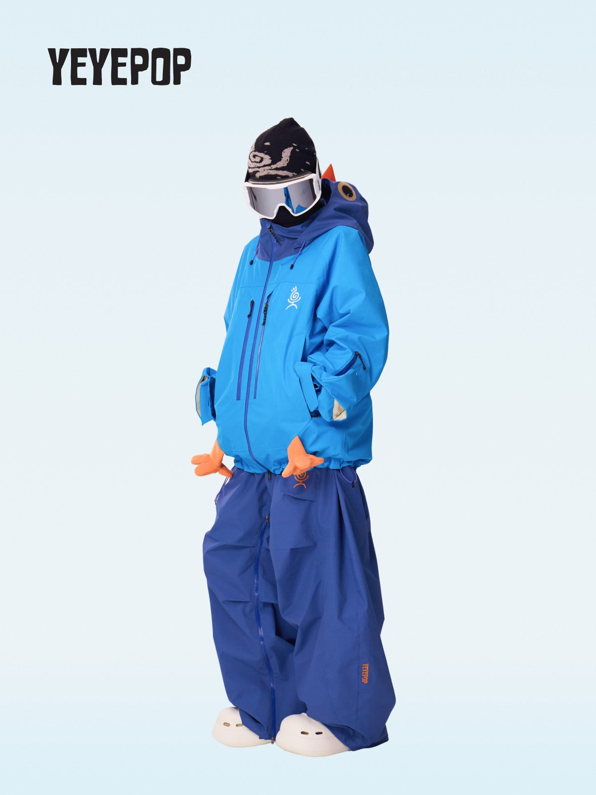 YEYEPOP Blue Pigeon 3L Insulated Snow Jacket & Pants - Unisex