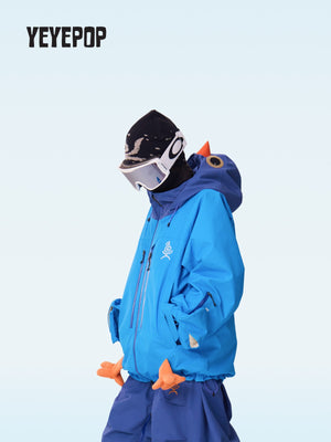 YEYEPOP Blue Pigeon 3L Insulated Snow Jacket & Pants - Unisex