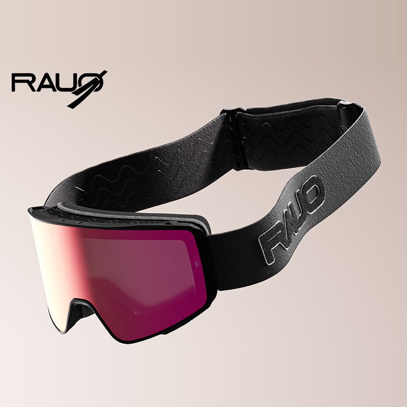 RAUO Adventurer Magnetic Flip-Up Snow Goggles - Unisex — Dawn Pink