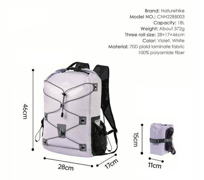 Naturehike Far Mountain Lightweight Sports Backpack Violet/18L