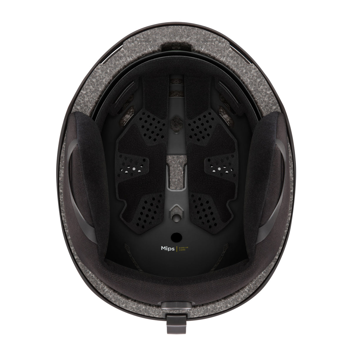 Smith Rodeo Jr. MIPS Ski & Snowboard Helmet - Kids' in Matte Black — inside (official Smith product image)