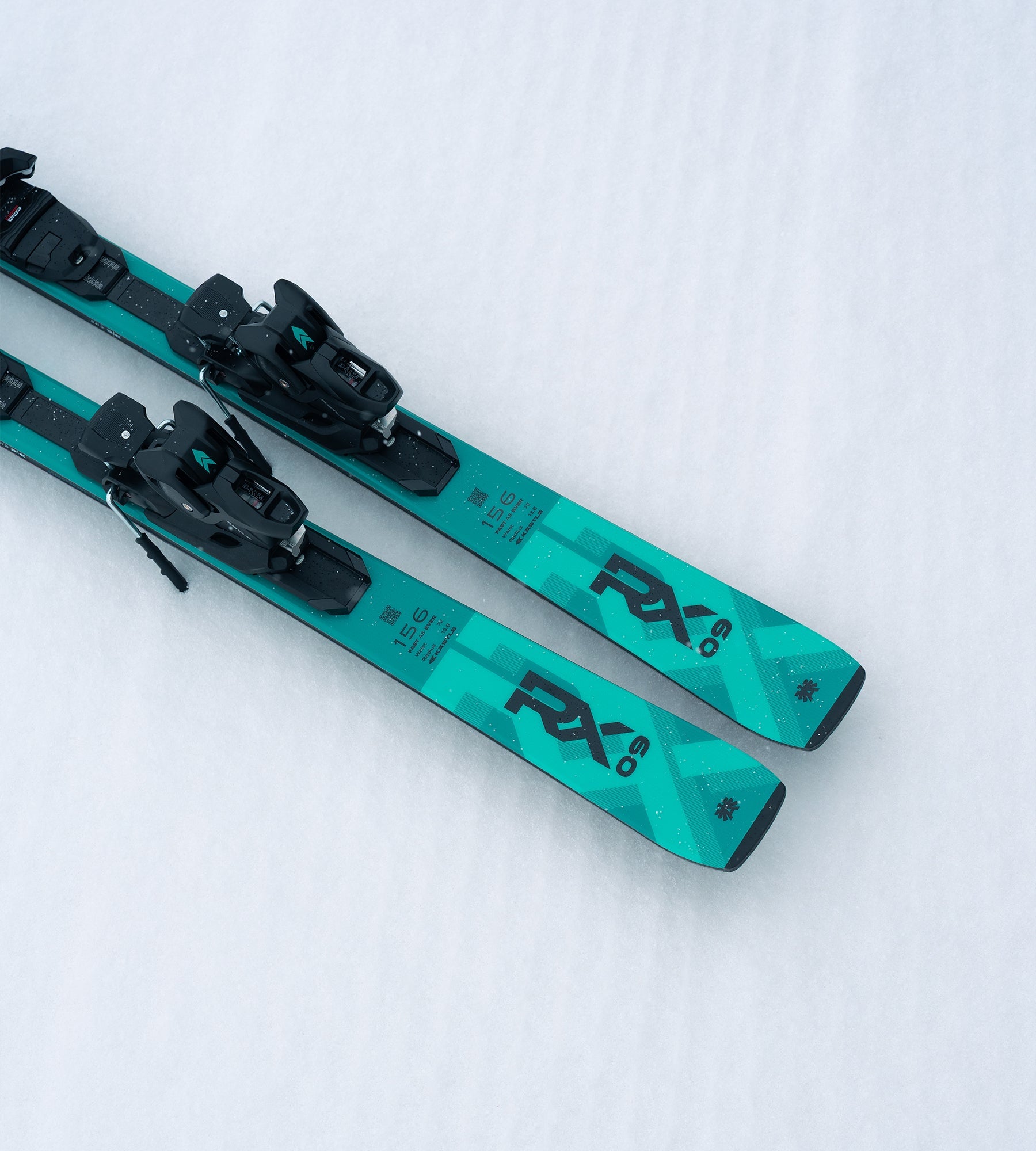 Kastle RX9 Premium Skis + K12 TRI GW Bindings - Mint (26-27) — product image