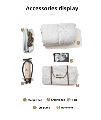 Mobi Garden LS 4 (Air Tunnel Tent) with Inner Tent Set