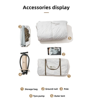 Mobi Garden LS 4 (Air Tunnel Tent) with Inner Tent Set