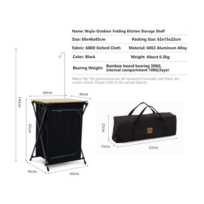 Naturehike Outdoor Folding Kitchen Shelf  Table