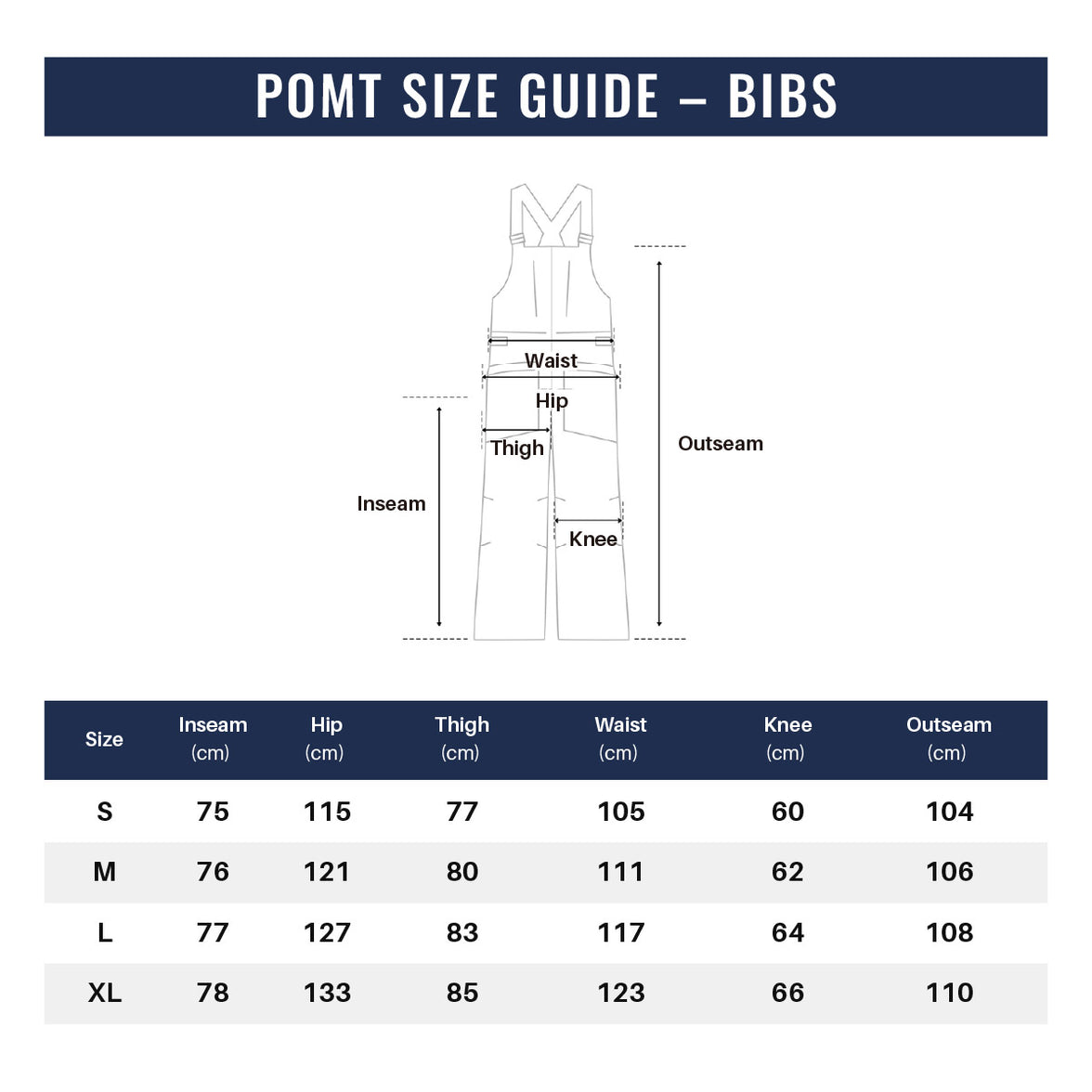 POMT Futur X7 Pro 3L Bibs – Unisex