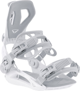 SP Base+ Snowboard Bindings — White, front