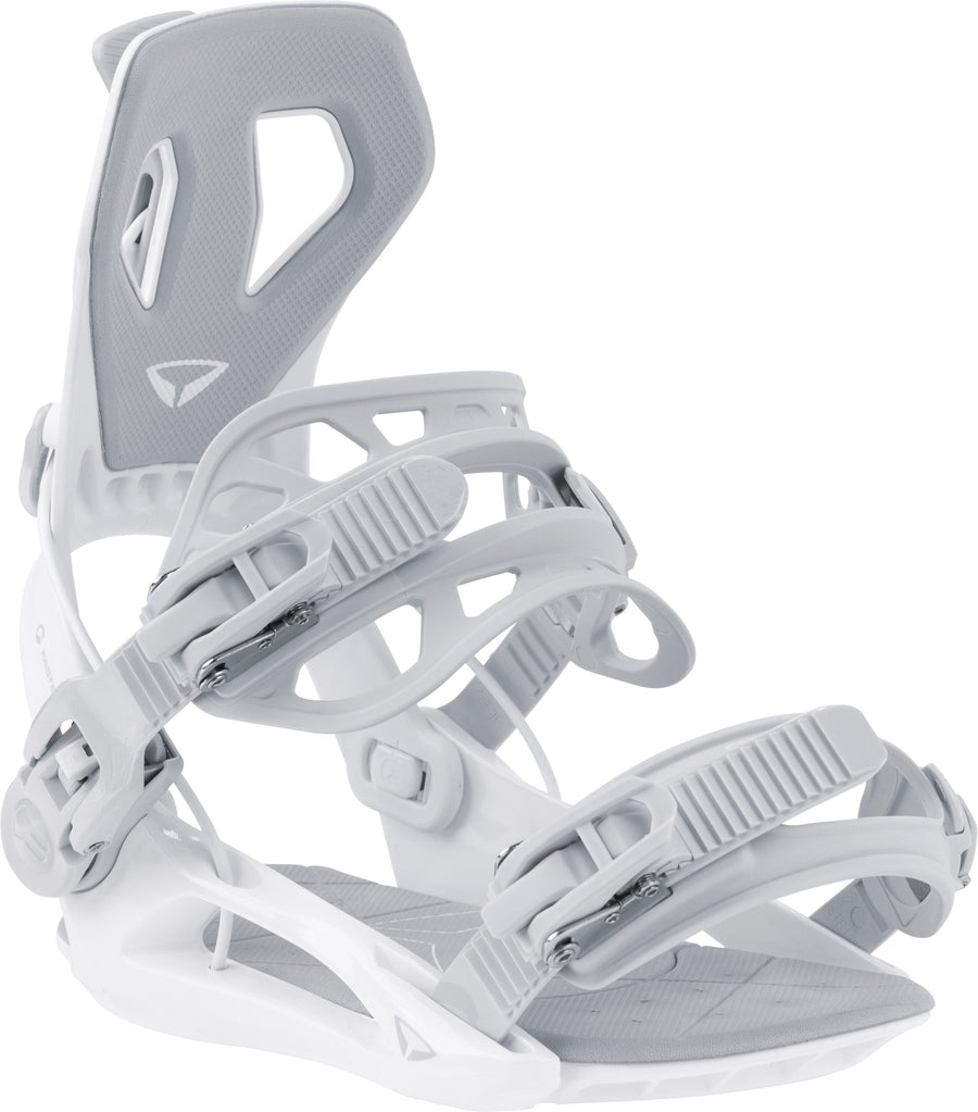 SP Base+ Snowboard Bindings — White, front