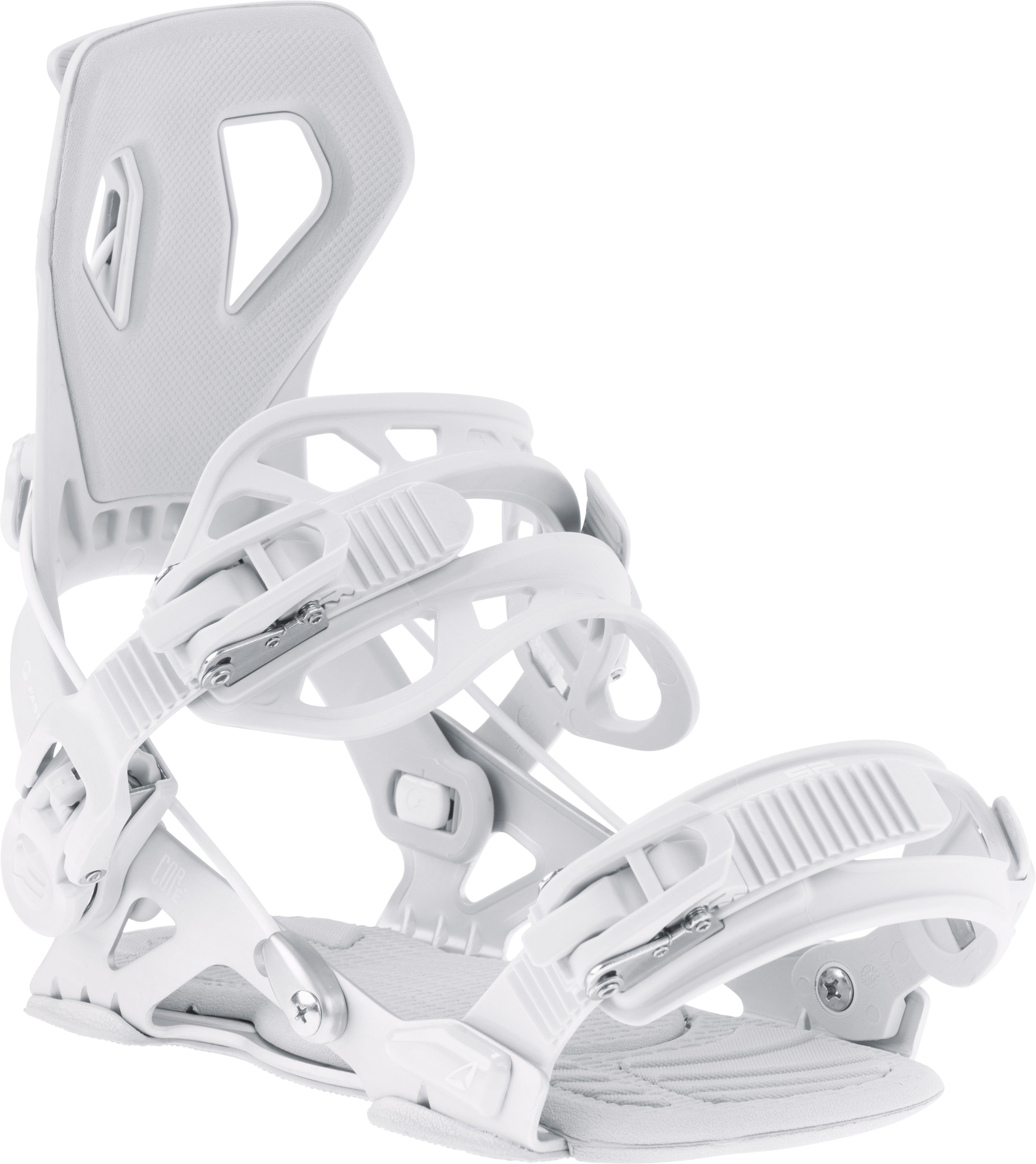SP Core Snowboard Bindings — Silver, front