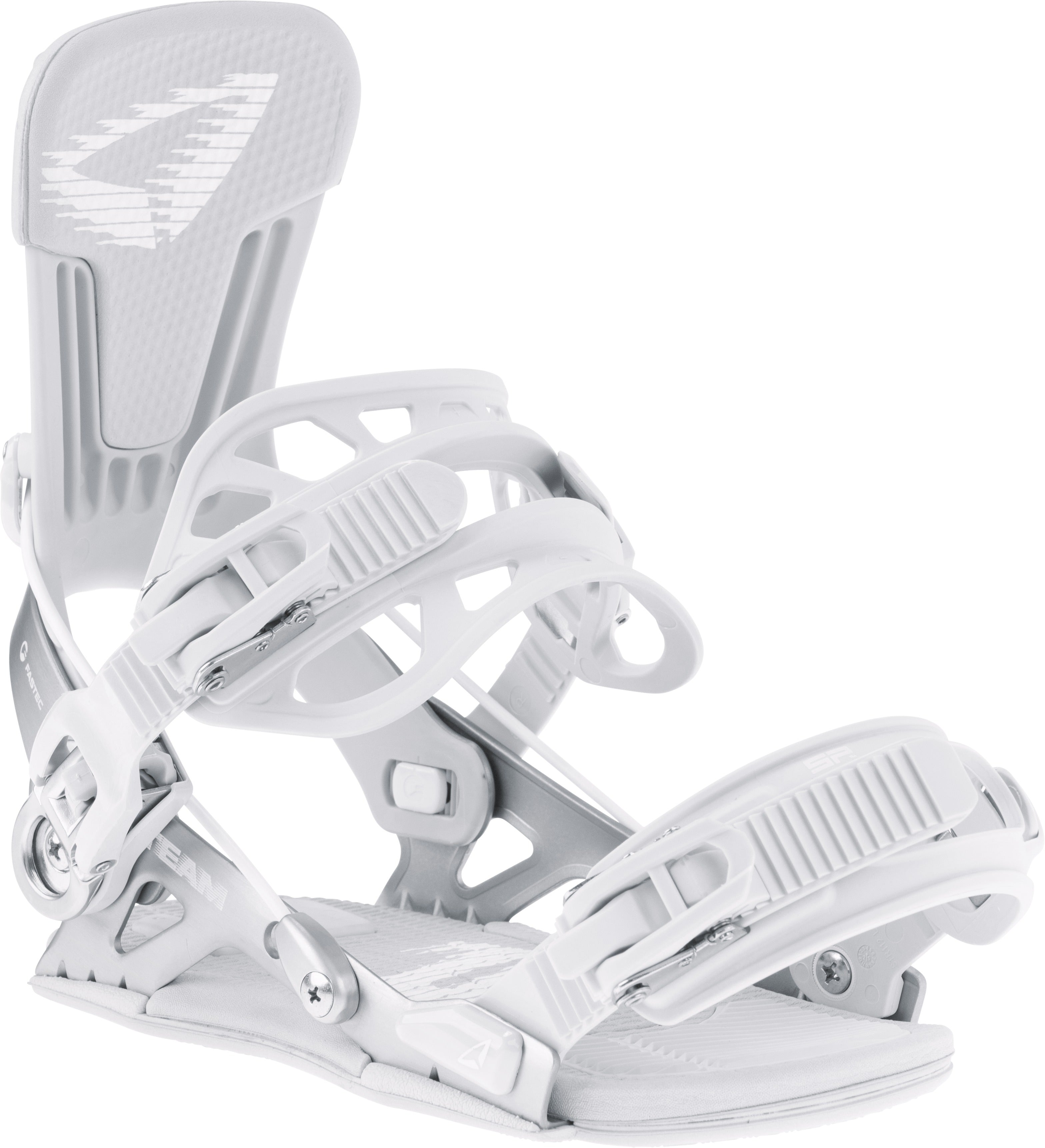 SP Team Snowboard Bindings — Silver, front