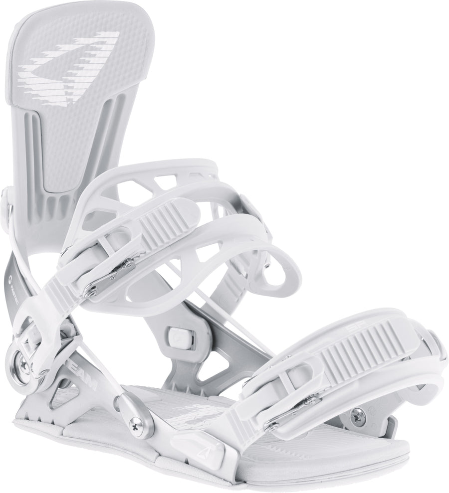 SP Team Snowboard Bindings — Silver, front